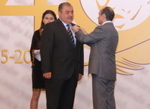 Media representatives receive awards in accordance with Azerbaijani president’s order. Baku, Azerbaijan, Jule 22, 2015